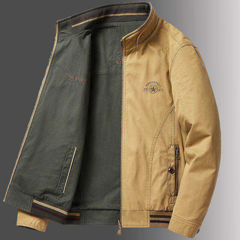 MAROLIO~一起感受美丽的秋冬！高级感双面穿夹克男士秋冬休闲外套,淘宝优惠券,粉丝福利购,淘宝优惠卷