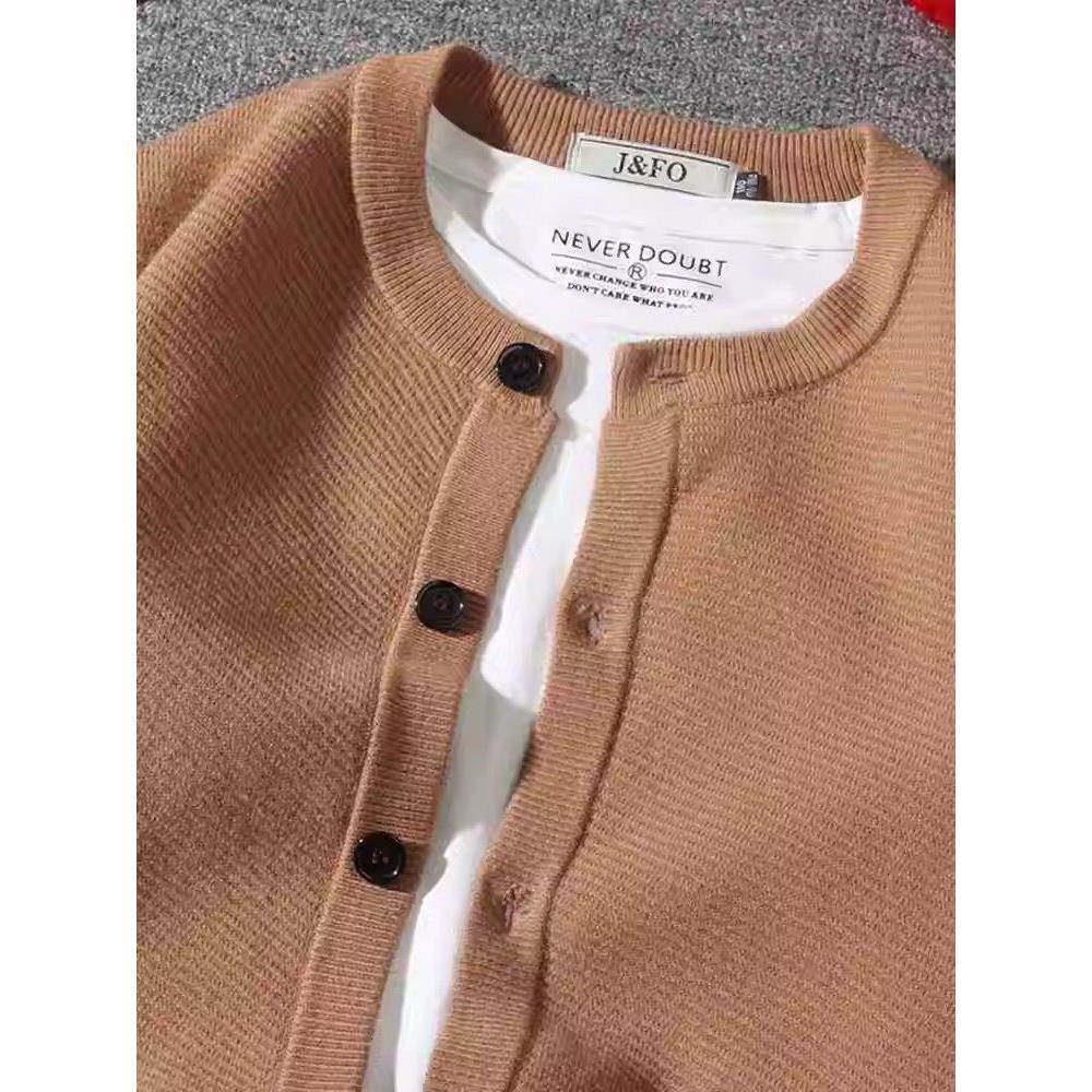 GM新潮 棒球领针织开衫外套男士加厚舒适韩版大码毛衣夹克上衣潮,淘宝优惠券,粉丝福利购,淘宝优惠卷