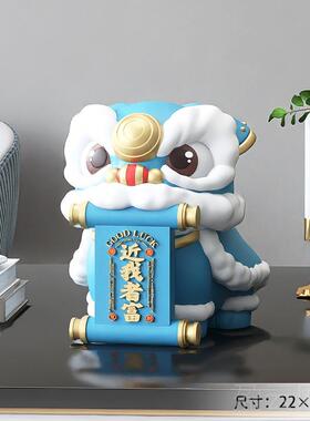 正品品中国风醒狮摆件客厅玄关家居饰品铺舞店狮轻奢装饰开业迁礼