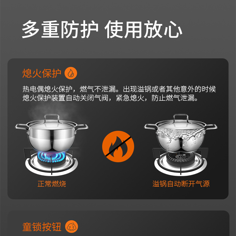九阳官方旗舰店九阳燃气灶煤气灶单灶液化气天然气家用台嵌两用猛火炉灶具CZ1151