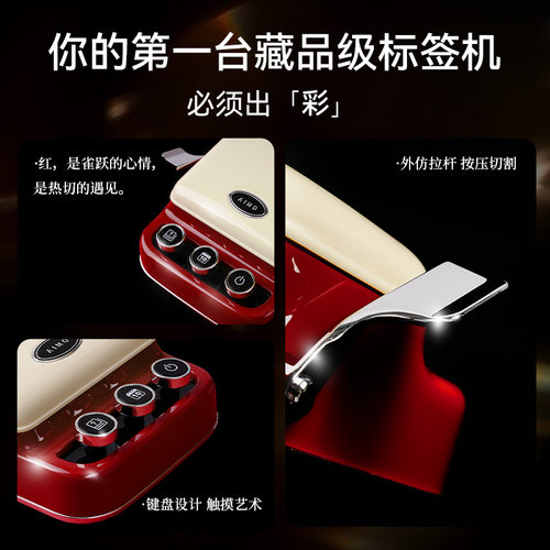 【新品首发】爱墨P15热转印家用透明拍立得标签打印机标记便携式手持姓名贴纸便签彩色小型复古手帐标签机 - 图0