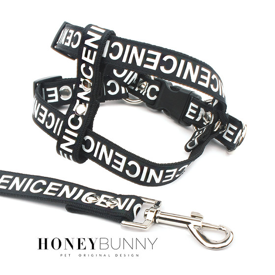 Trendy brand chain method Teddy chest type cat walking rope leash