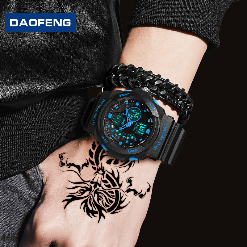 户外跑步美国特种兵初中生带电子表 刀锋手表国产腕表