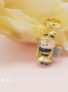 有看s925纯银可爱蜜蜂小姐串珠