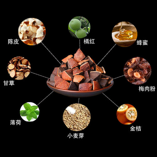 八仙果包邮润喉200g罐装4个味 陈皮蜜饯柚子参化州橘红甘草薄荷 - 图0