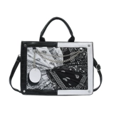 Оригинальная трендовая сумка через плечо, коллекция 2022, крокодиловый принт, тонкое плетение, яркий броский стиль