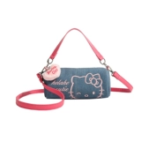 Hello Kitty, hello kitty, сумка через плечо, джинсовая портативная сумка на одно плечо