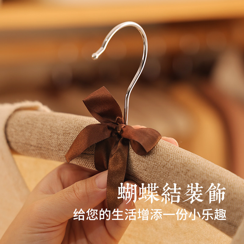 衣架家用挂衣真丝衣撑包布防肩角变形毛衣女士无痕布艺海绵衣服架,淘宝优惠券,粉丝福利购,淘宝优惠卷
