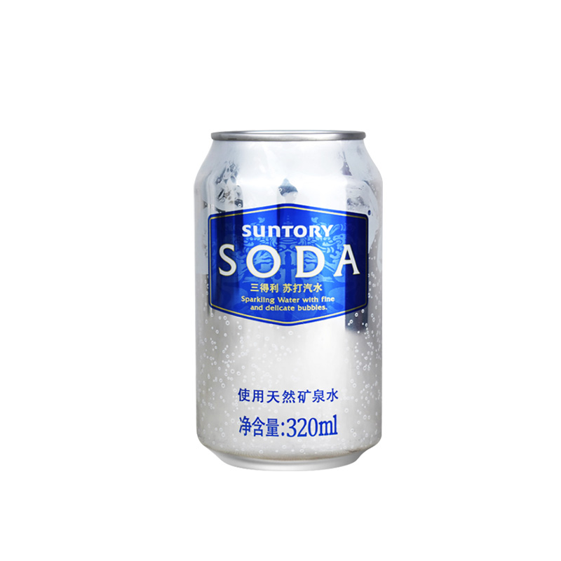 SUNTORY/三得利苏打水含气 原味气泡饮用矿泉水320ml*24罐整箱 - 图2