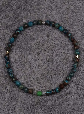 pohier纯银海明威松石手链