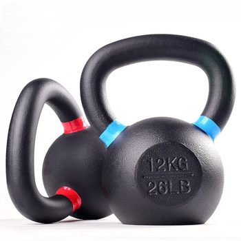 ເຫຼັກກ້າແຂງ kettlebell ສໍາລັບເຮືອນອອກກໍາລັງກາຍຂອງແມ່ຍິງ 8kg ການຝຶກອົບຮົມປ້ອງກັນໄຟໄຫມ້ມືອາຊີບການແຂ່ງຂັນ dumbbell kettlebell 6kg ສໍາລັບຜູ້ຊາຍ