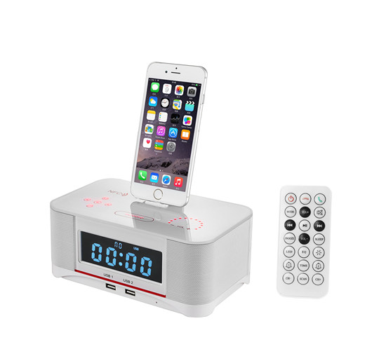 Зарядная база для мобильного телефона iPhone, аудиобудильник, Bluetooth