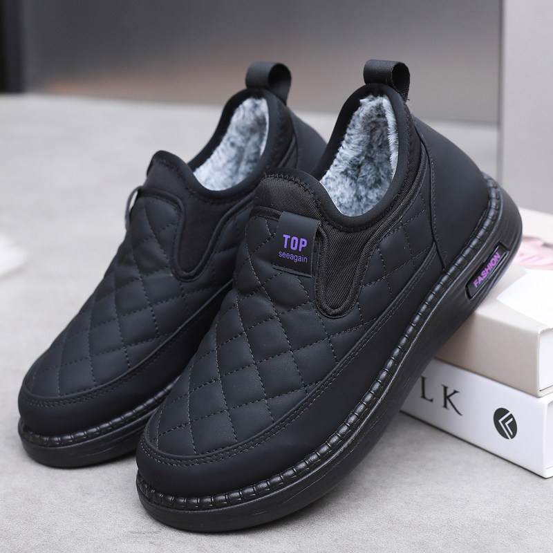 妈妈棉鞋2024新款女冬季加绒加厚中老年一脚蹬防滑保暖老北京布鞋,淘宝优惠券,粉丝福利购,淘宝优惠卷