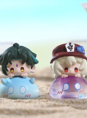 神之旅可爱卡通萌粒盲盒桌面摆件手办桌面礼物树脂工艺品