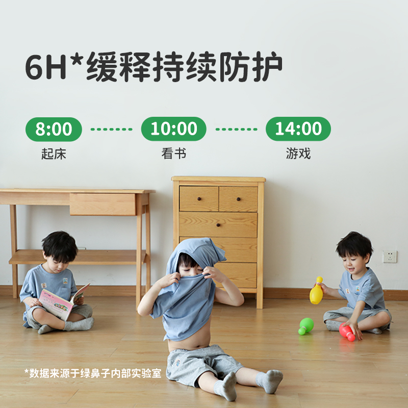 绿鼻子植物精油香薰贴儿童宝宝专用便携户外套装送驱蚊防蚊子用品