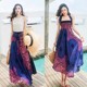 Skirt Bohemian cotton irregular printing and dyeing A
