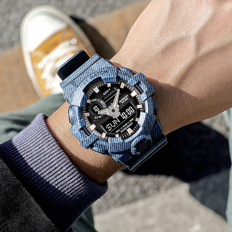 运动防水青少年初中学生潮流电子表 zky国产腕表