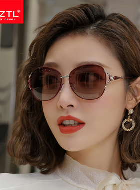 偏光圆脸优雅防紫外线太阳镜墨镜