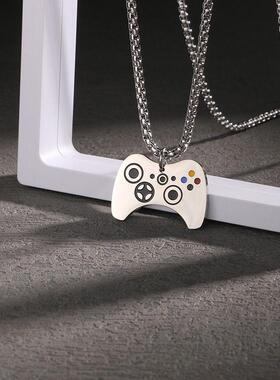 简约嘻哈游戏机项链小众男士潮牌