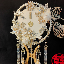 yh original hand for wedding show and comedy fan wedding out of hand wedding party bridal fan diy material bag