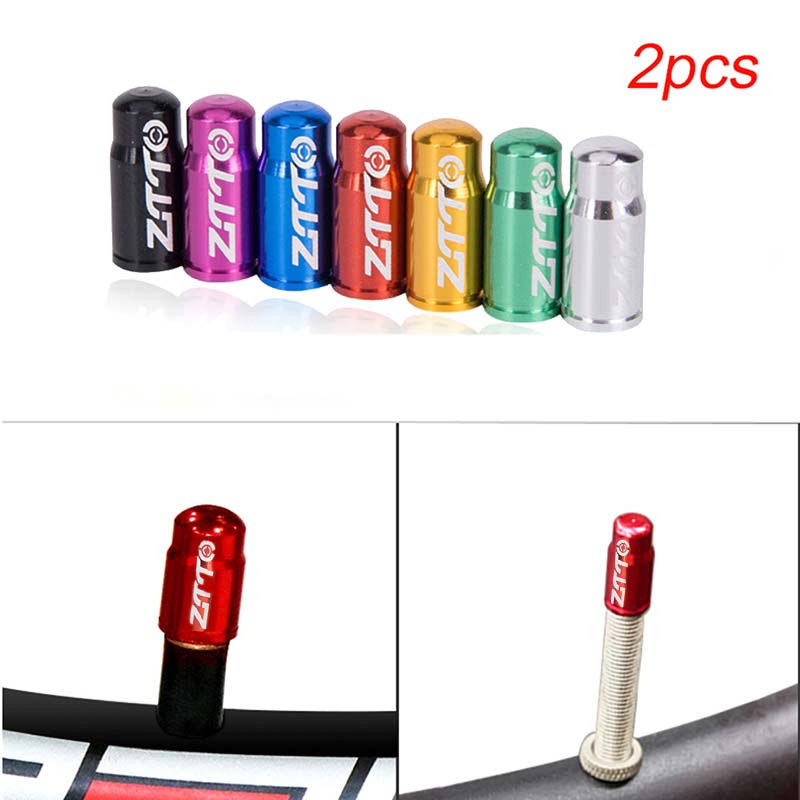 2021 Aluminum Alloy Bicycle Presta Valve Cap Bike Wheel Tire-图2