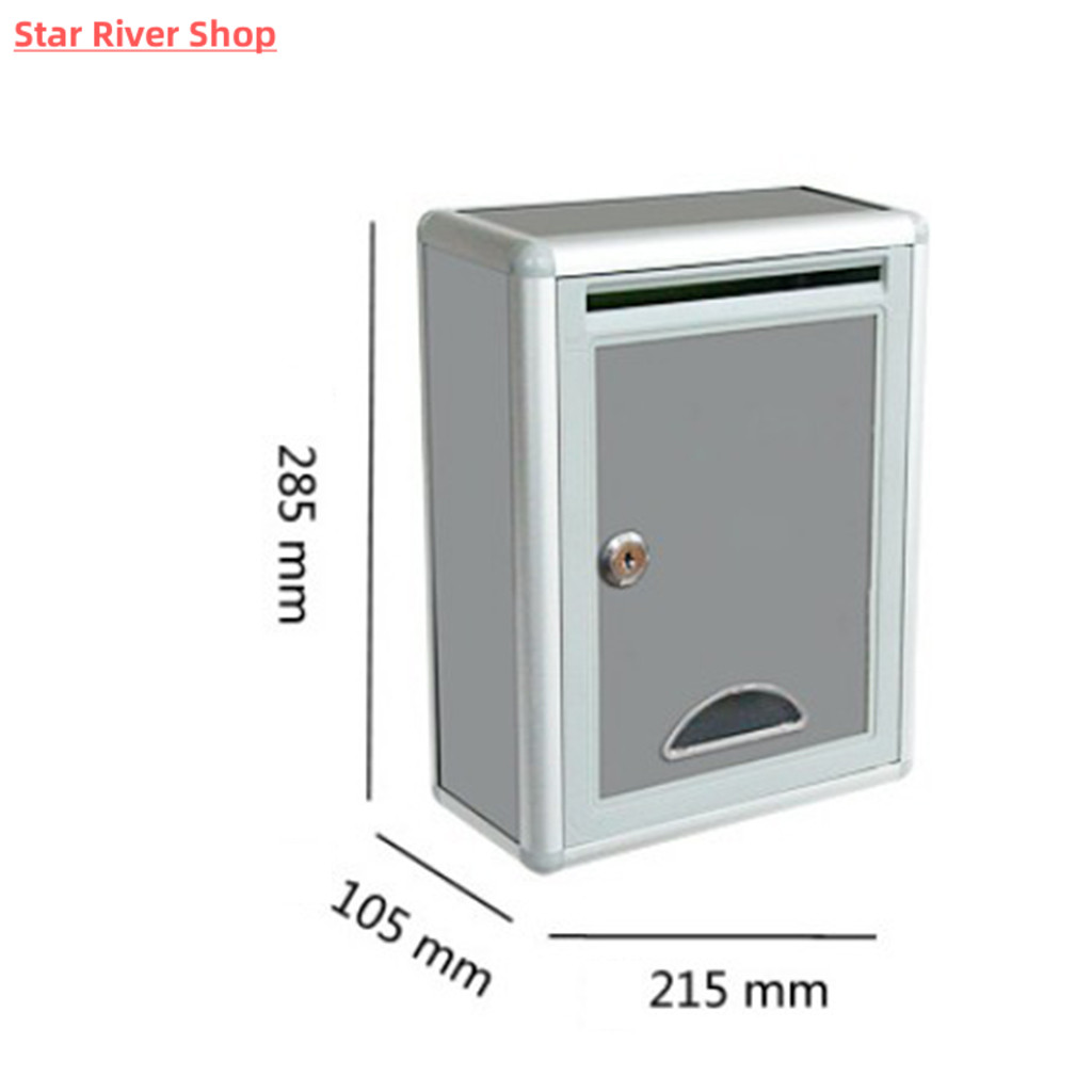 Lockable High Quality Aluminium Secure Mail Letter Post Box - 图2