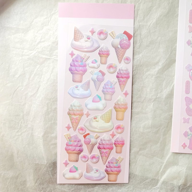 Cute Star Moon Rose Series Laser Stickers Hand Account Idol - 图1