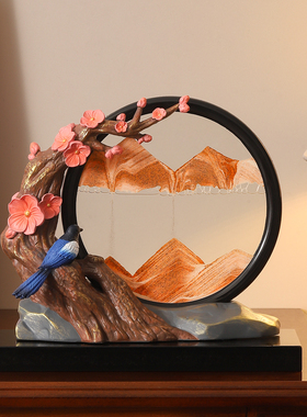 喜上眉梢新中式流沙画高级感礼物