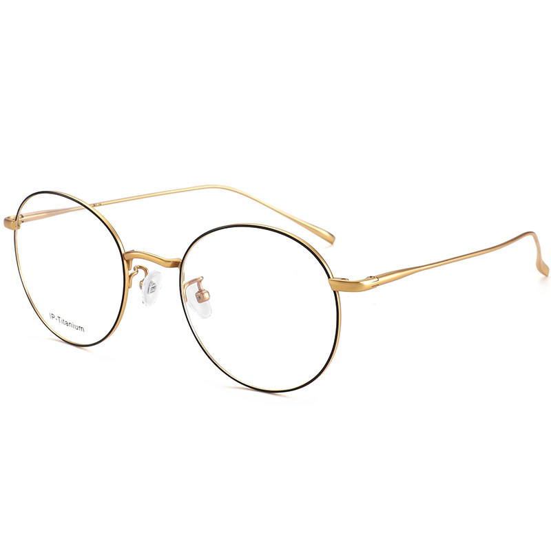 佐川超轻纯钛近视眼镜女网红款复古圆框眼镜框男近视镜可配有度数,淘宝优惠券,粉丝福利购,淘宝优惠卷