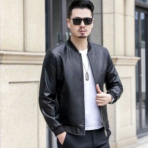 冬季加绒加厚皮夹克外套