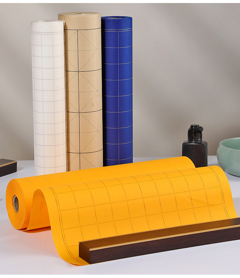 日课纸加厚复古仿古方格长卷宣纸半生熟练字专用小楷书法用纸长卷,淘宝优惠券,粉丝福利购,淘宝优惠卷