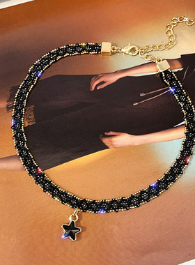 韩国简约星星锁骨链53