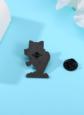 原创滑雪小动物合金胸针徽章北极熊企鹅雪人猫咪小动物衣服装饰品
