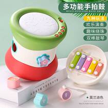 Babys hand beats toy drum to beat 0-1-year-old rechargeable music Early education Puzzle Pediatrics 6 6 Six Month Baby Clapping Round Drum