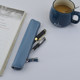 Genuine leather pencil case storage protective case simple mini portable