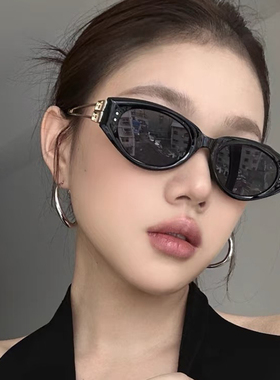 墨镜女猫眼方圆脸防紫外线配度数