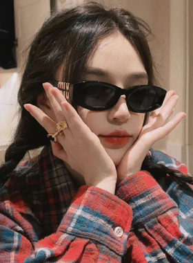 复古猫眼防紫外线显瘦方圆脸墨镜
