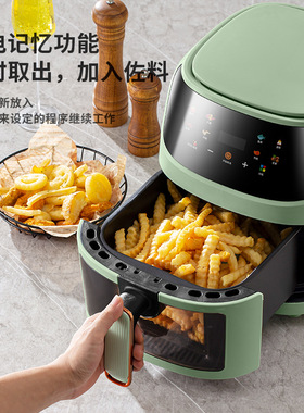 大容量智能可视8升空气炸锅 多功能家用触控彩屏电炸锅薯条机跨境