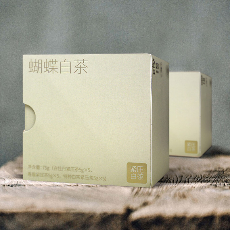 中茶白茶  蝴蝶白牡丹5g*5 寿眉5g*5 特种白茶5g*5饼干茶白茶75g - 图3