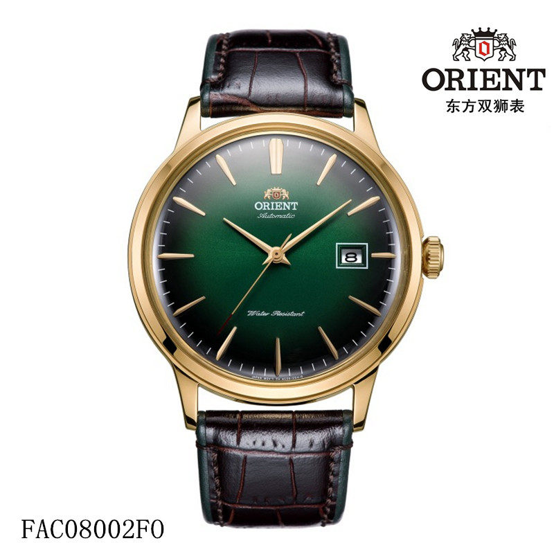Orient/东方双狮表 机械男表全自动皮带蓝色可手动上弦FAC08004DO