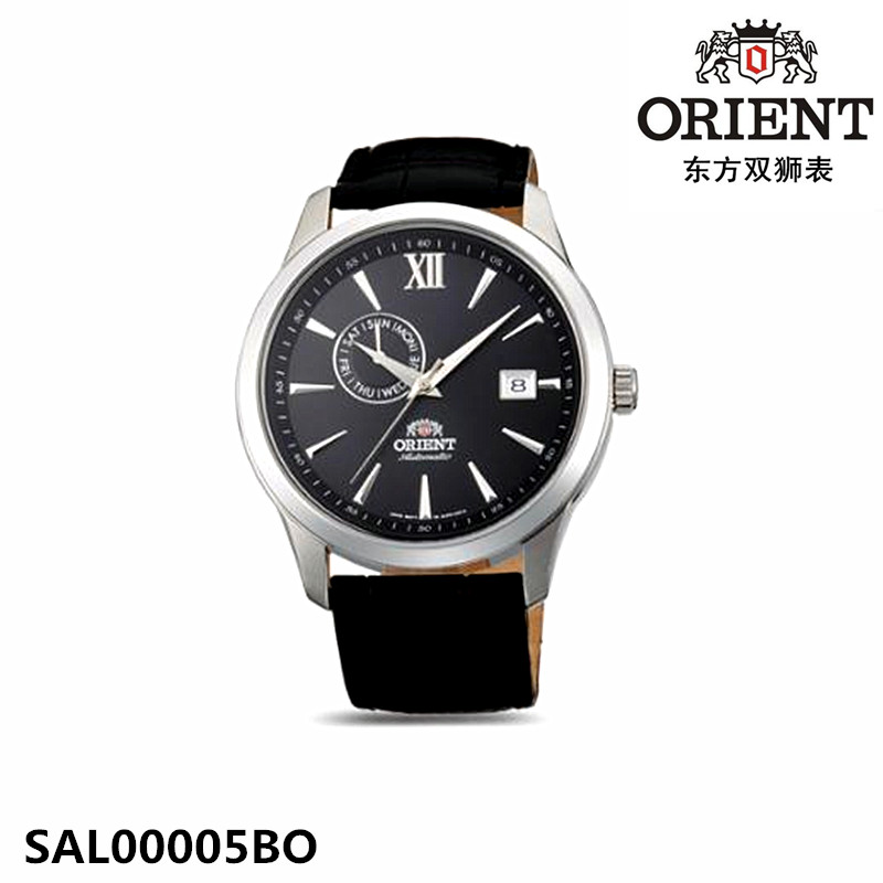 日本Orient/东方双狮手表全自动机械男表皮带日历新品SAL00004BO-图3