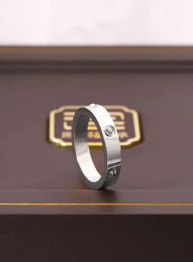 钛钢不褪色冷淡风情侣对戒