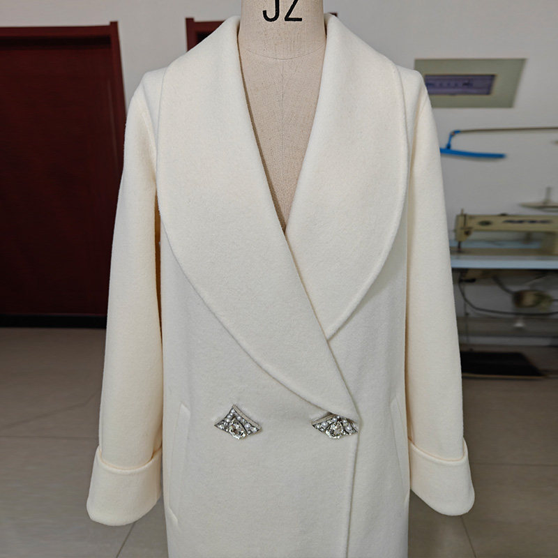 羊驼绒加厚翻领冬高端白色灰黑色长款双面羊绒大衣保暖毛呢外套女,淘宝优惠券,粉丝福利购,淘宝优惠卷