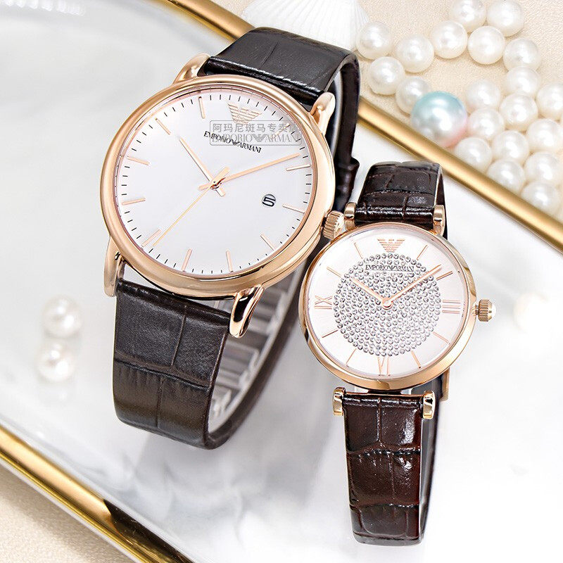 Armani官方阿玛尼情侣手表一对时尚对表AR2502 AR11269