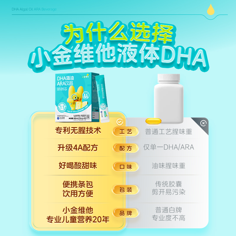 21 Golden Vita DHA algae oil ARA drink has no fishy smell