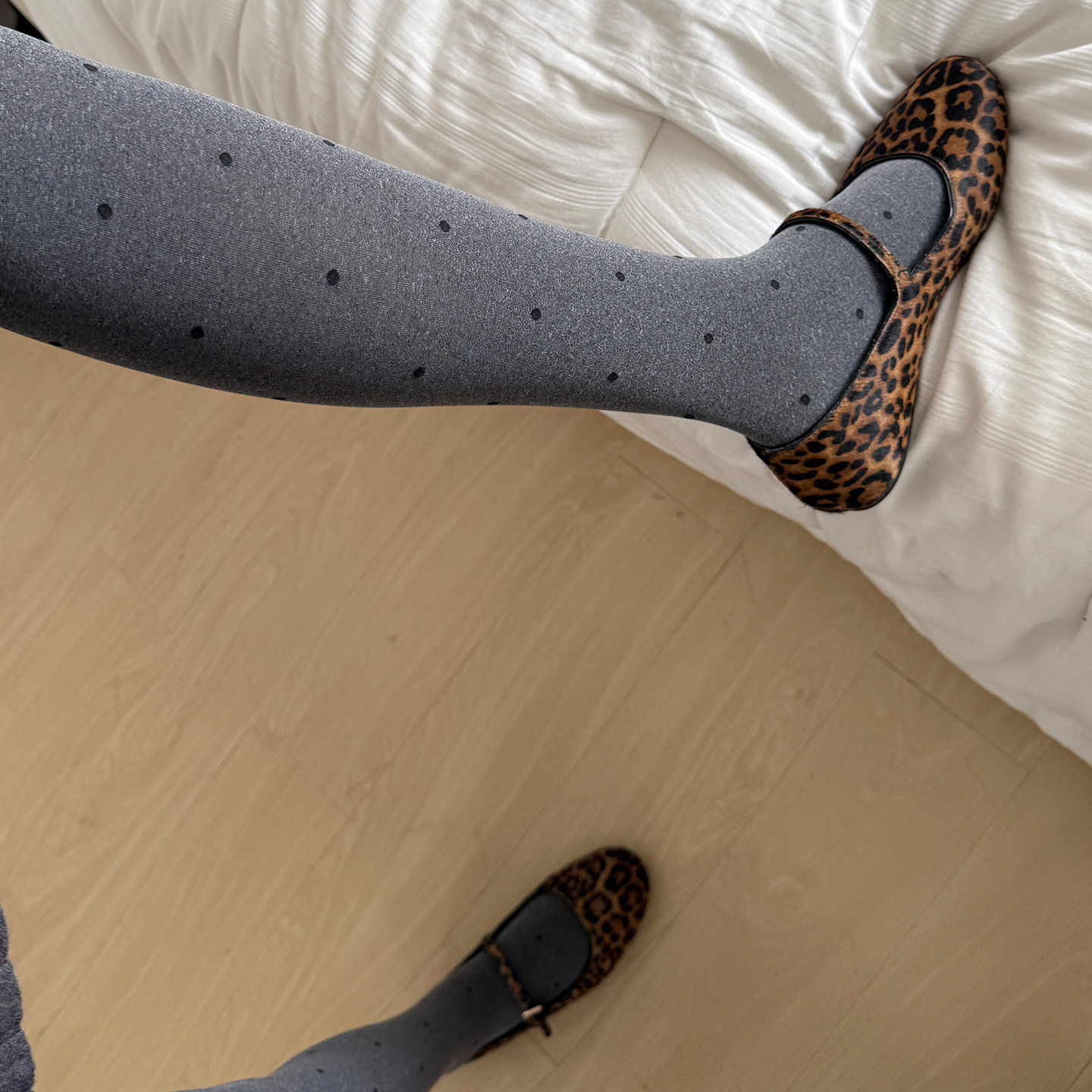 透肉灰色波点连裤袜少女秋冬黑丝打底裤袜外穿微压显瘦80D秋季,淘宝优惠券,粉丝福利购,淘宝优惠卷