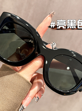 法式复古玳瑁方框墨镜女