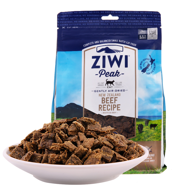 【ziwi旗舰店】风干无谷牛肉猫粮1kg滋益巅峰进口天然<a href=