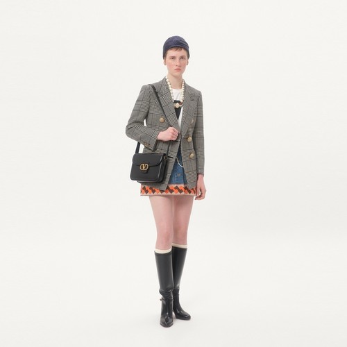 [季末优惠]华伦天奴VALENTINO女士 9TO5 牛皮革手袋单肩斜挎包 - 图2