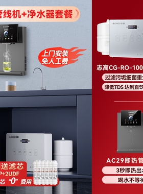 志高无水箱白色管线机家用壁挂式